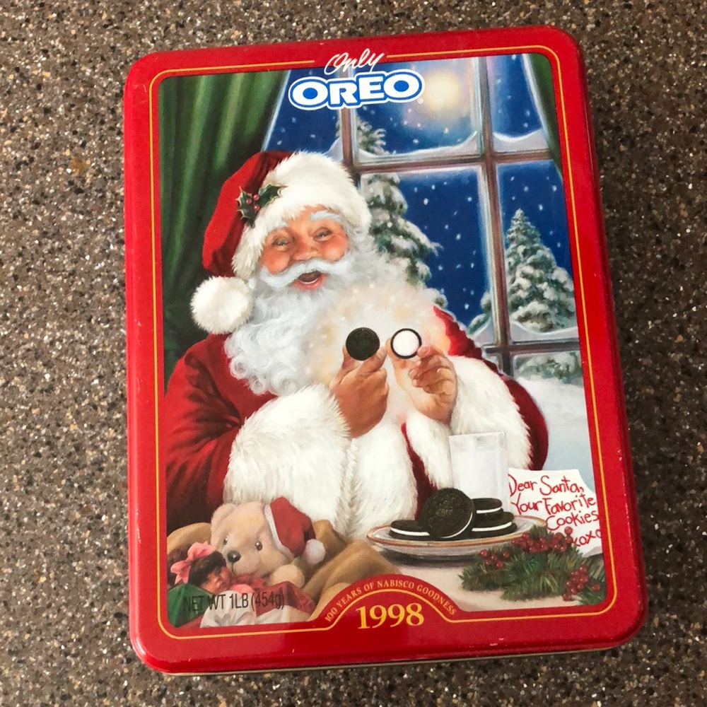 1998 Santa Oreo tin